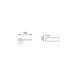 Ручка Dnd Minima хром/матовый хром на розетке MN12 ZCCS фото 3