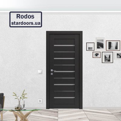 Міжкімнатні двері Rodos Lazio напівскло 43 Модерн фото