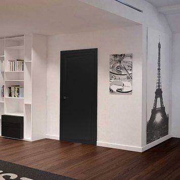 Міжкімнатні двері Rodos Nikoletta, глухе, фарба RAL 234 Loft фото