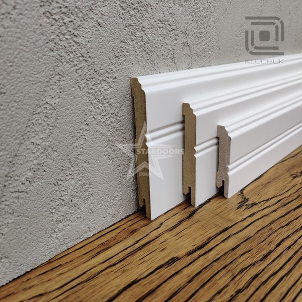Плинтус Kluchuk МДФ LightForm Белый RAL 9003 MDF-LF01 MDF-LF01 фото