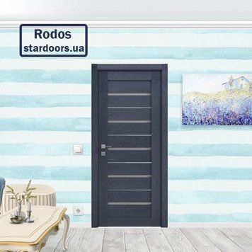 Межкомнатные двери Rodos Lazio полустекло 63 Модерн фото