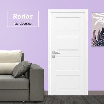 Міжкімнатні двері Rodos Dolce глухе, білий мат 297 Cortes фото