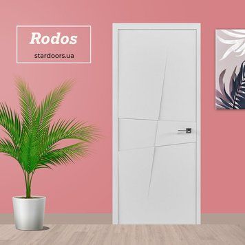 Міжкімнатні двері Rodos GALLIANO глухе, білий мат 299 Cortes фото