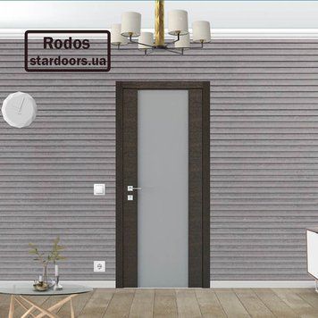 Міжкімнатні двері Rodos Flat скло Flat тріплекс 83 Модерн фото